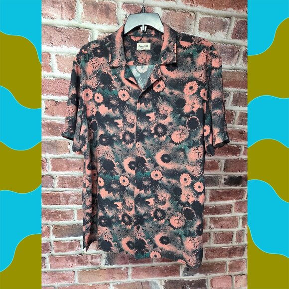 Open Edit Hawaiian Shirt L | Floral Button Down Tropical Vacation Resort - Picture 1 of 5